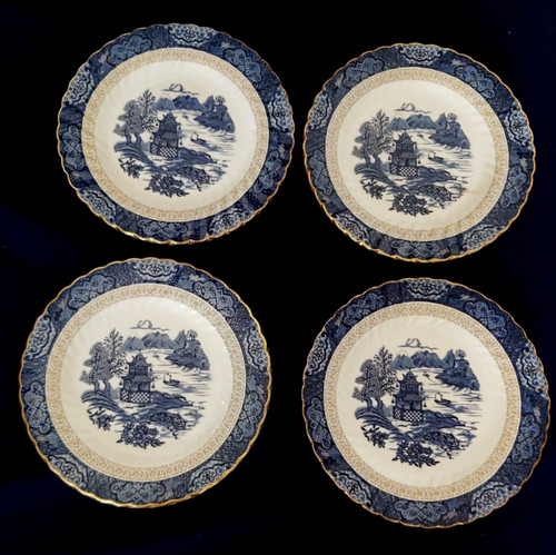 Blue white royal tudor - white,