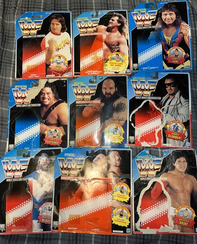 Wwf hasbro figure backing - hasbro,
