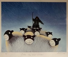 Mackenzie Thorpe - 'Blue Skies Over Winter' - Framed Ltd Edition Proof