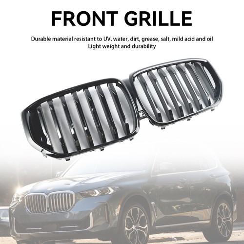 Gloss black front bumper - front,