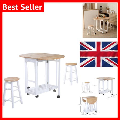 White piece dining set - white, 3-piece