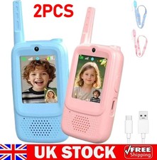 2Pcs Mini Video Walkie Talkies for Kids Facetime Video Walkie Talkie ✌