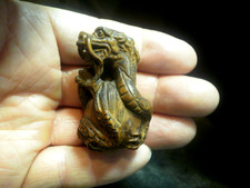 Hand Carved wood netsuke