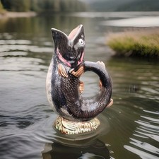 Large Antique  Gurgling Fish