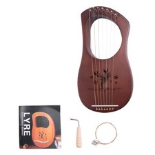 7-String Lyre Harp Mahogany