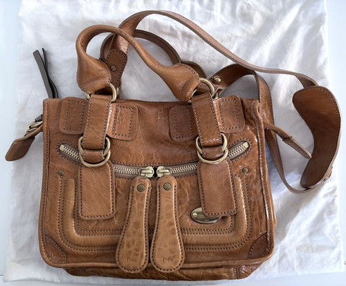 Vintage chloe bay bag - bag, tan