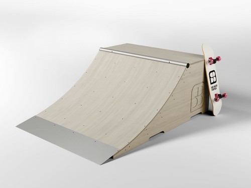 Skate ramps quarter pipe - sb, |