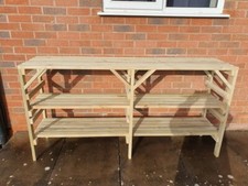 Wooden Greenhouse Staging shelving potting bench - Very Solid - 3 TIER