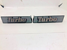 RENAULT 21 PETROL TURBO REAR QUARTER TURBO BADGES. TUNGSTEN  GREY 7700764139