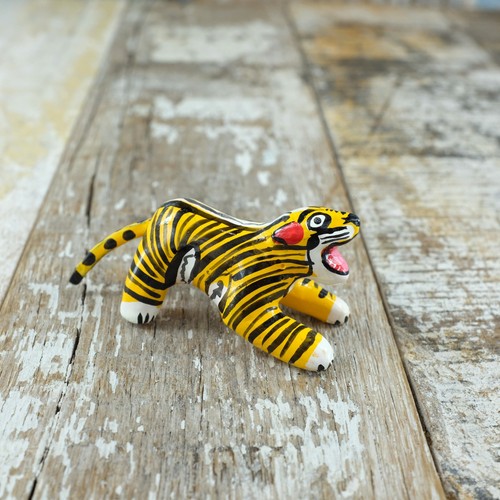 Tiger ornament hand painted - tiger,