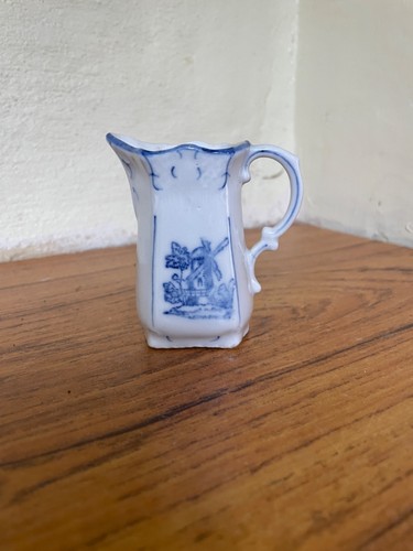 Vintage blue white - vintage, windmill