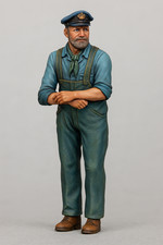 TG36 Jager Hobby – Classic Tugboat Captain 1/24 & 1/32 Scale Model Figure