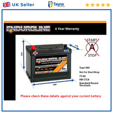 Battery fits DAEWOO MUSSO