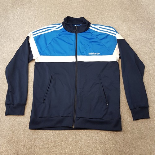 Adidas track jacket large blue - large,