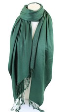  High Quality Silky Feel Solid Colour Pashmina Shawl Scarf Wrap Stole Throw