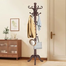 OIRUMIE Wooden Coat Rack
