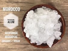 POTASSIUM ALUM NATURAL ORGANIC MOROCCO DEODORANT ANTIFUNGAL ANTISEPTIC VEGAN