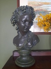 Plaster bust and shoulders of