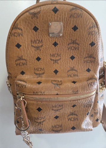 Mcm small backpack cognac - mcm,
