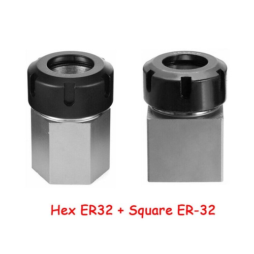 Hex square collet block - hex+square,
