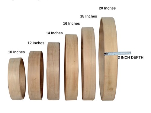 Shamanic drum hoop cedar wood - hoop,