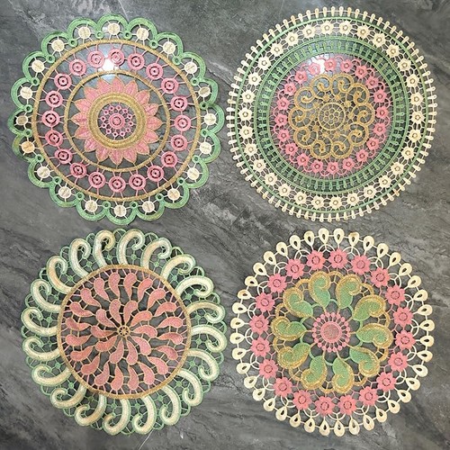 4pack round 3d colorful - 11.4'',