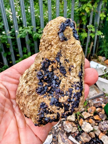 Blue john fluorite raw - john, cluster