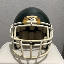 2012 Rawlings Green White Impulse Football Helmet Adult Large Sports Helmet