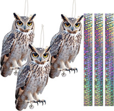 3Pcs Pigeon Deterrent Plastic