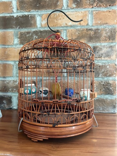 Vintage ornate rattan carved - vintage,