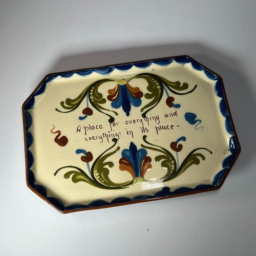 Watcombe pottery motto - motto, dish