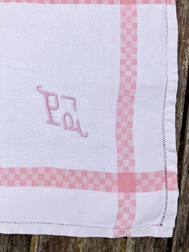 Vintage french linen small - vintage,