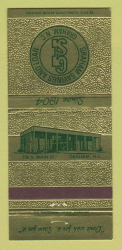 Matchbook cover graham - -,