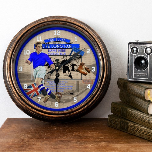 Personalised chelsea clock - chelsea,