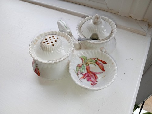 Antique hand painted - painted, sugar