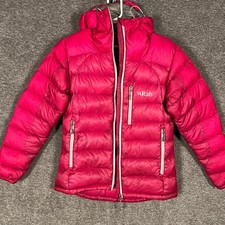 Rab Womens Infinity Endurance Down Puffer Jacket Hot Pink XS Lightweight