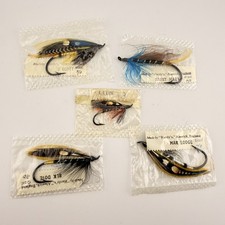 Vintage Hardy Salmon Flies In