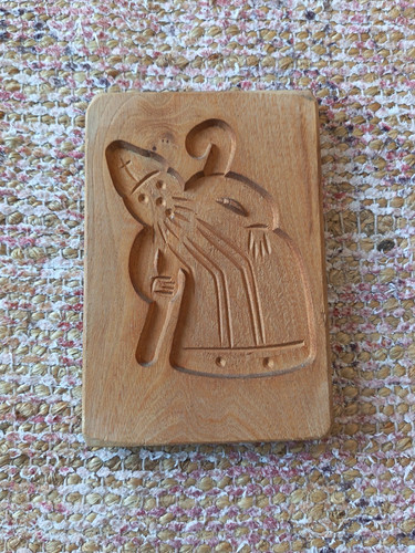 Wooden cookie butter mold - cookie,