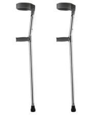 Adjustable Lightweight Aluminium Adult Elbow Double Crutch Crutches Walking M10