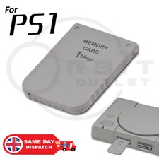 PS1 MEMORY CARD 1MB FOR SONY PLAYSTATION 1 PSX ONE 15 BLOCKS 