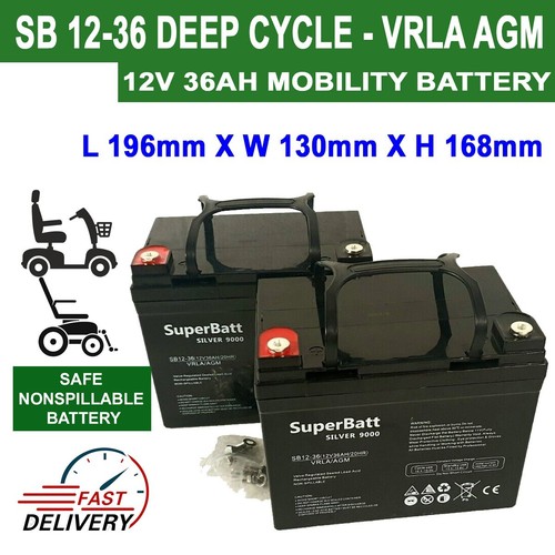 Pair 12v 36ah 33ah - x, sb