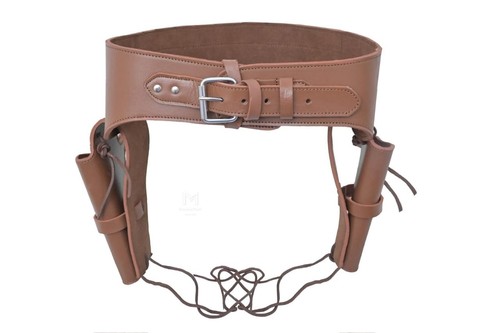 Brown double holster - holster, cowboy