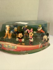 DISNEY STORE FIGURE SET MICKEY MOUSE CLUBHOUSE FIGURINES 6 PC