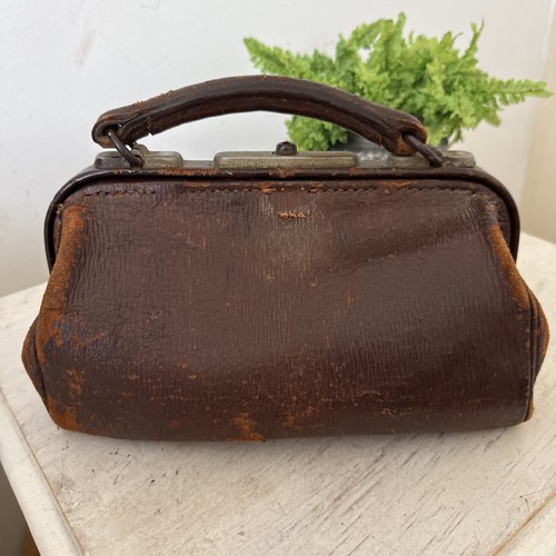 Antique small doctors bag - antique,