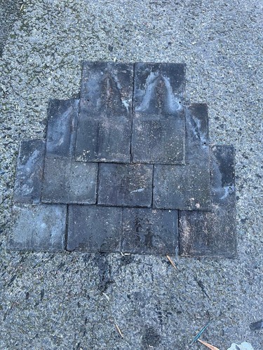 16x8 reclaimed grey slat roof - slat,