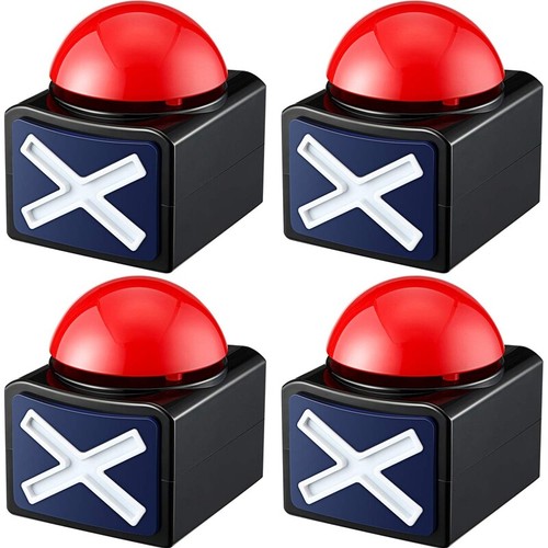 4pcs red quiz buzzer with - quiz,