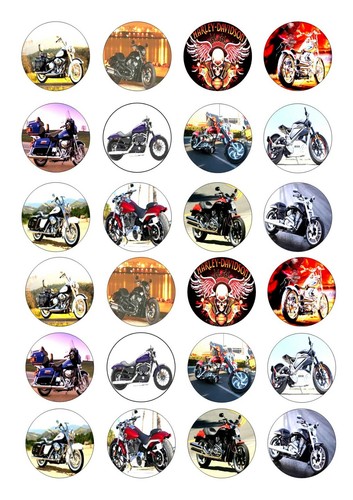 Motor bike bikes cupcake - 24,