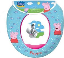 Peppa Pig Training Toilet Seat For Kids Soft Padded Travel 