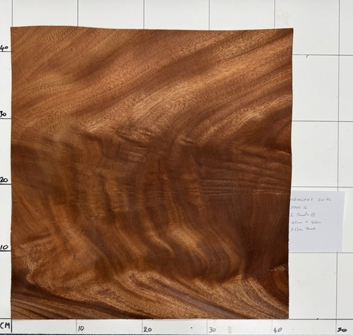 Mahogany swirl real wood - mahogany,