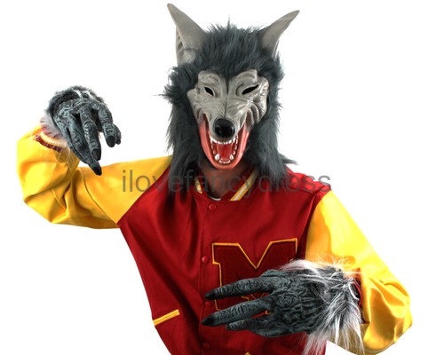 Grey werewolf costume - grey,